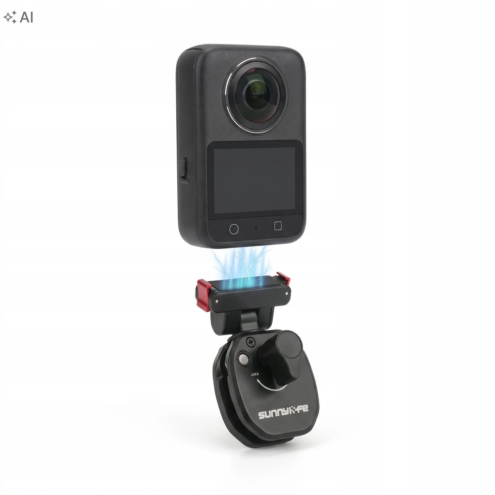 SunnyLife Laikiklis magnes na szybę motocykla motor do Dji Osmo 360 Action 5 Pro 4 3 2 / Zj-201 (SB12405)