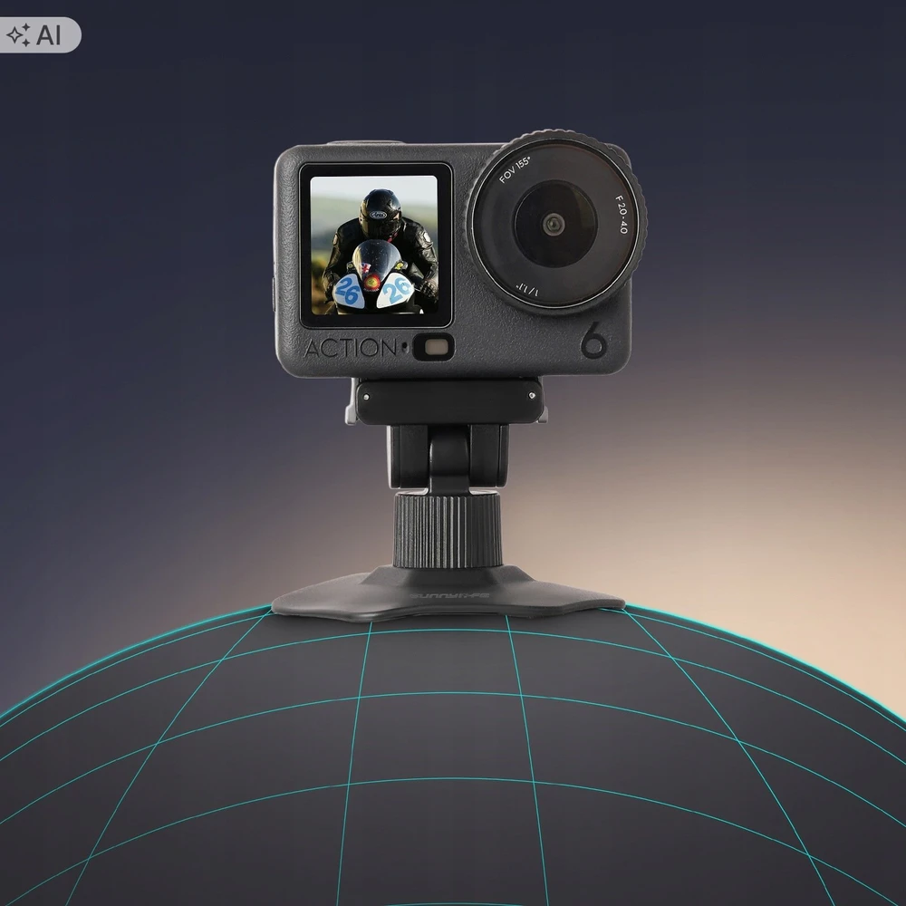 SunnyLife laikiklis, skirtas tvirtinti prie šalmo, motociklo, priekinio stiklo, skirtas Dji Osmo Nano / Dji Osmo Action 6 / Dz-182-d (SB12368)