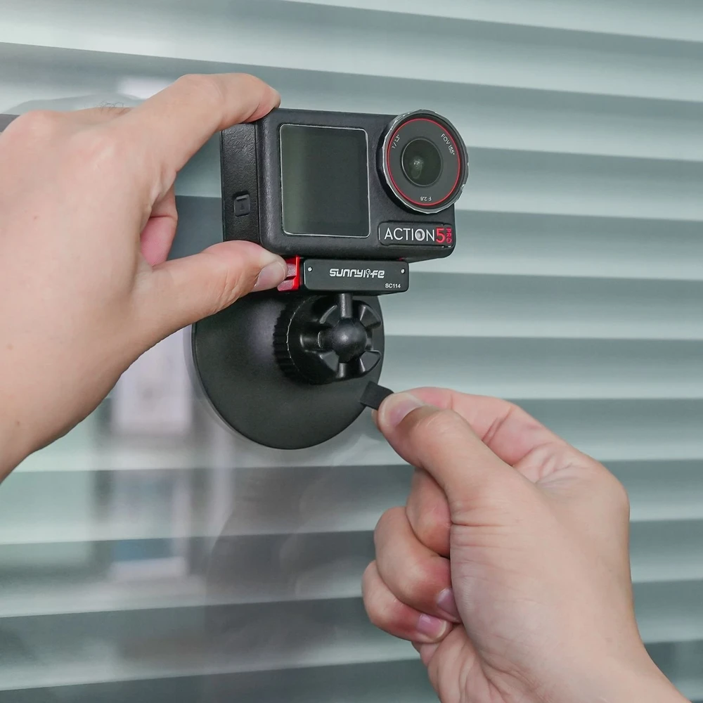 „SunnyLife“ laikiklis su siurbtuku, greito atleidimo 1/4 colio magnetu, „Dji Osmo 360 3,4 Action 5 Pro“ / „Sc114-d“
