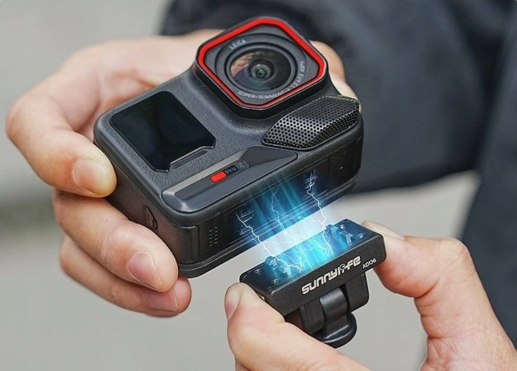 SunnyLife Laikiklis Greito sujungimo magnetas ant sriegio 1/4'''' Insta360 X4 Air X5 Ace Pro 2 / Ad136-d