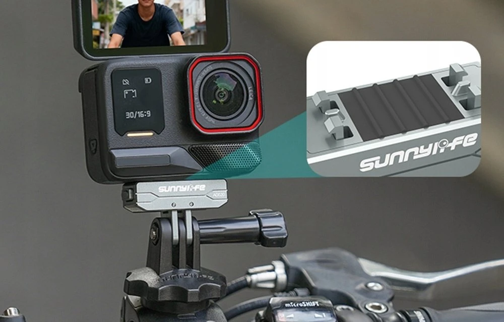 Sunnylife AD020 magnetic aluminum adapter for Insta360 X5 / Ace / Ace Pro 2 / 1