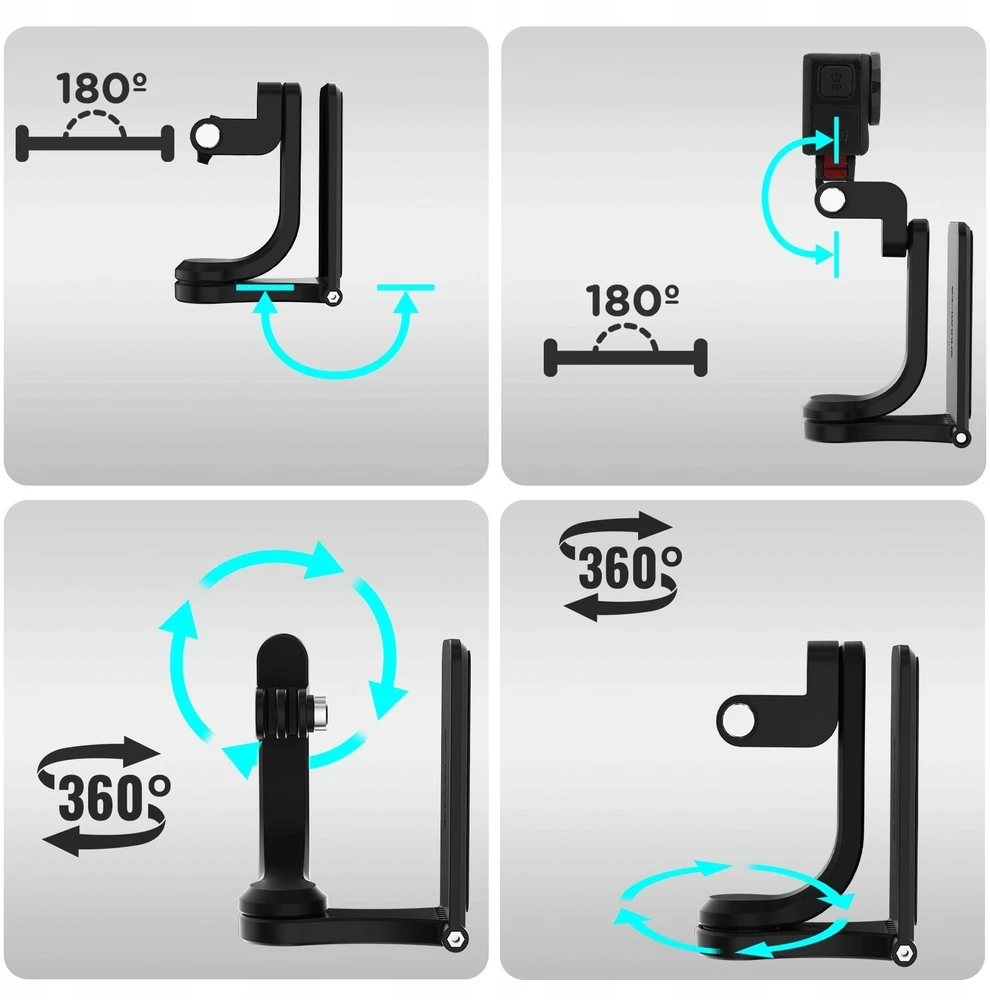 „Sunnylife MJ996“ besisukantis magnetinis laikiklis, skirtas „Action 5 Pro“ / „360 X5“ / „Pocket 3“