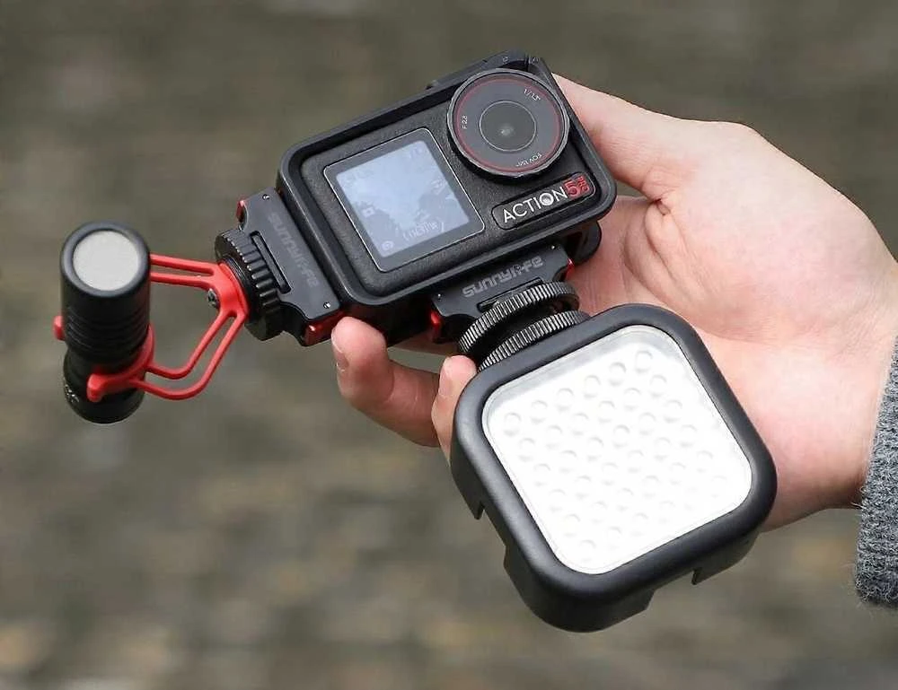 „SunnyLife“ adapteris tvirtinimui prie ISO bato, skirtas DJI Osmo Action 5Pro / 5 Pro / 4 / 3 / AD938-D