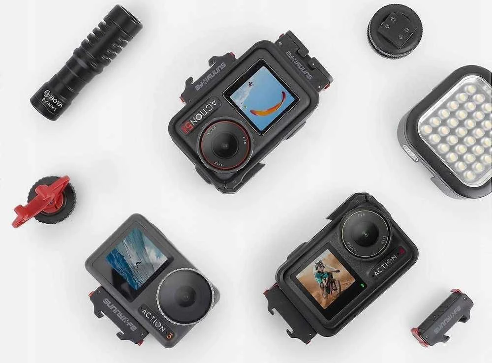„SunnyLife“ adapteris tvirtinimui prie ISO bato, skirtas DJI Osmo Action 5Pro / 5 Pro / 4 / 3 / AD938-D