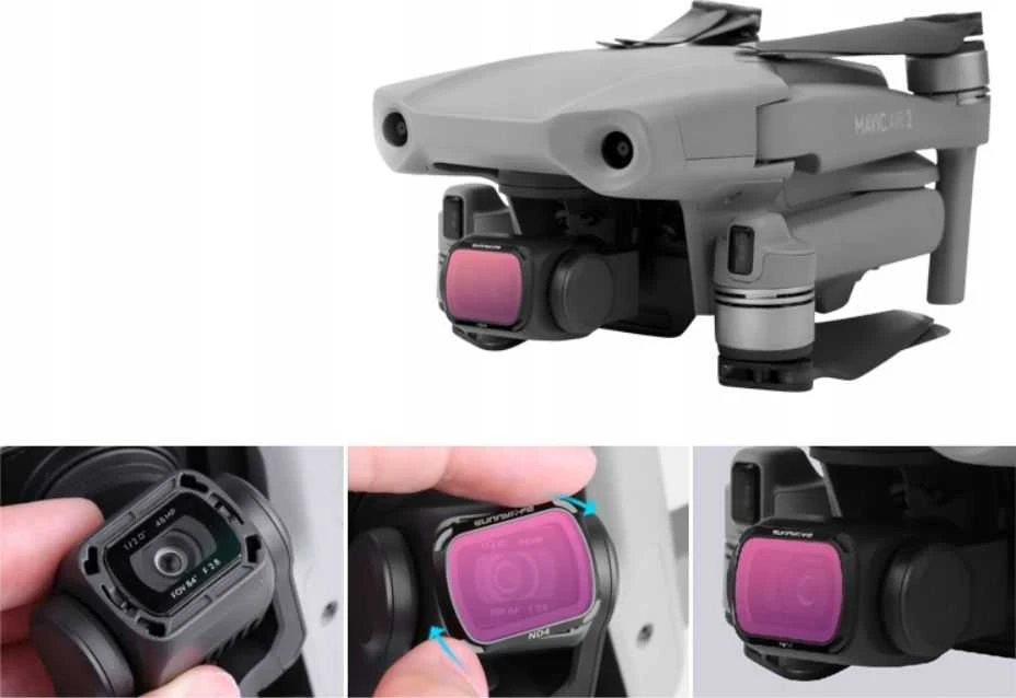 SunnyLife filtras FULL Pilkas Nd8 Ndx8, skirtas Dji Mavic Air 2