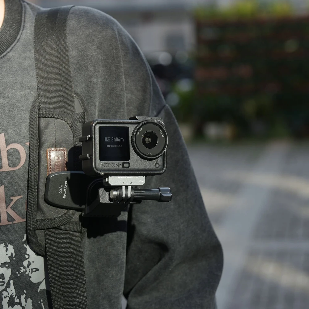 „SunnyLife“ rėmo laikiklis + skydelis nuo saulės, skirtas DJI Osmo Action 6 / Oa6-bk143-d