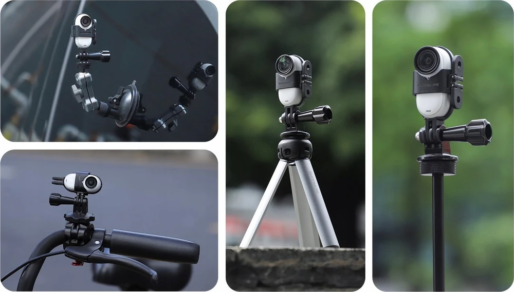 SunnyLife rėmo korpuso rėmo laikiklio laikiklis, skirtas Insta360 Insta 360 Go 3 / Go 3s / Zj843