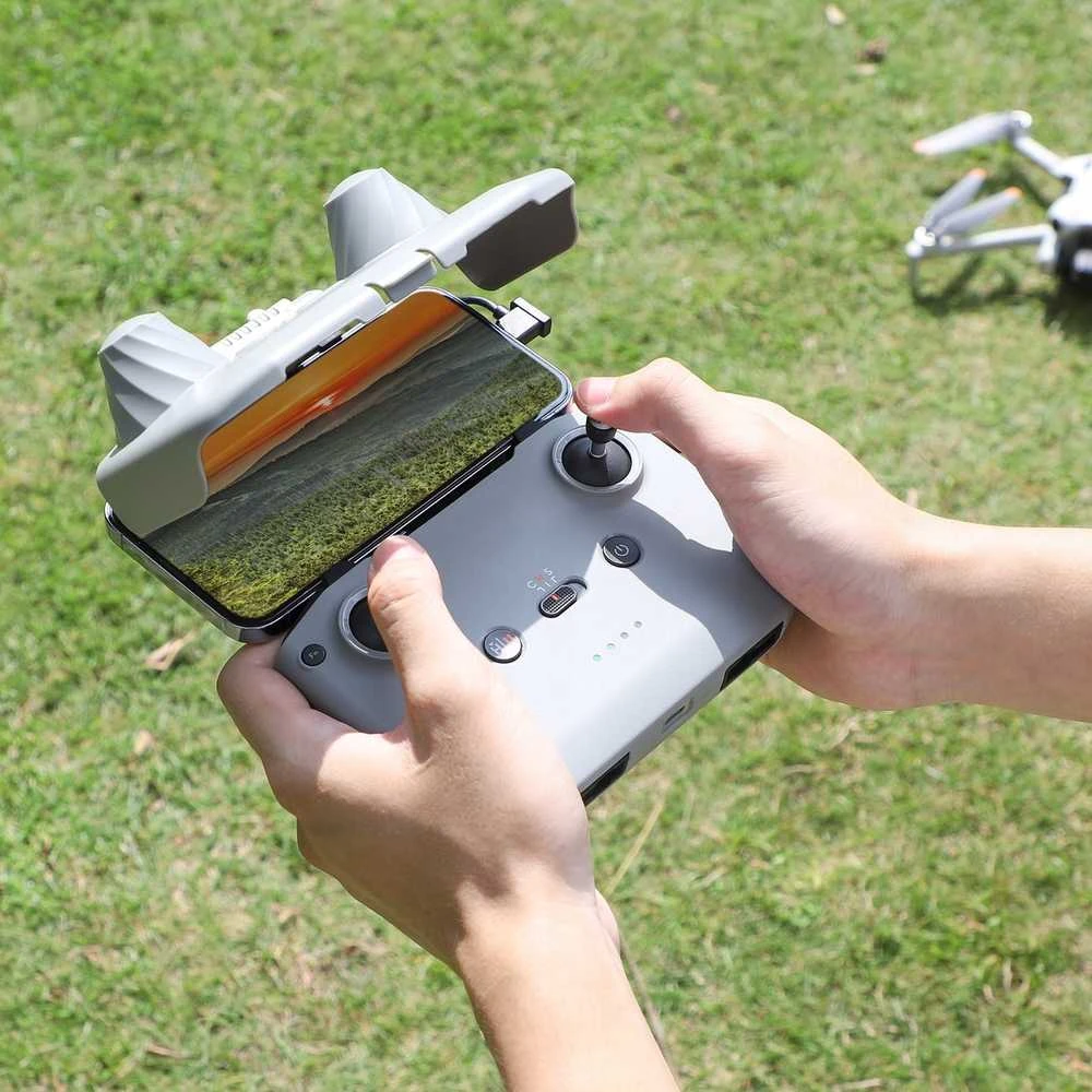 Valdiklio dangtelis - Sunnylife YK715 DJI RC-N1, RC-N2 2-in-1 saulės skydelis juodas