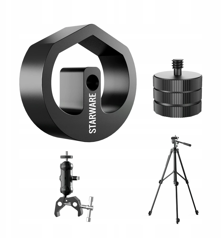 Sunnylife Starware SB11194 Adapteris Laikiklis Mocowanie Klips Imadło Do Starlink Mini Gwint 1/4" + 3/8"