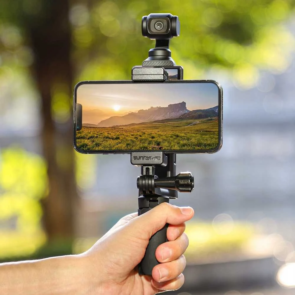 SunnyLife tvirtinimo adapterio laikiklis, skirtas DJI Osmo Pocket 3, skirtas telefono telefonui išmaniajam telefonui / Zj747