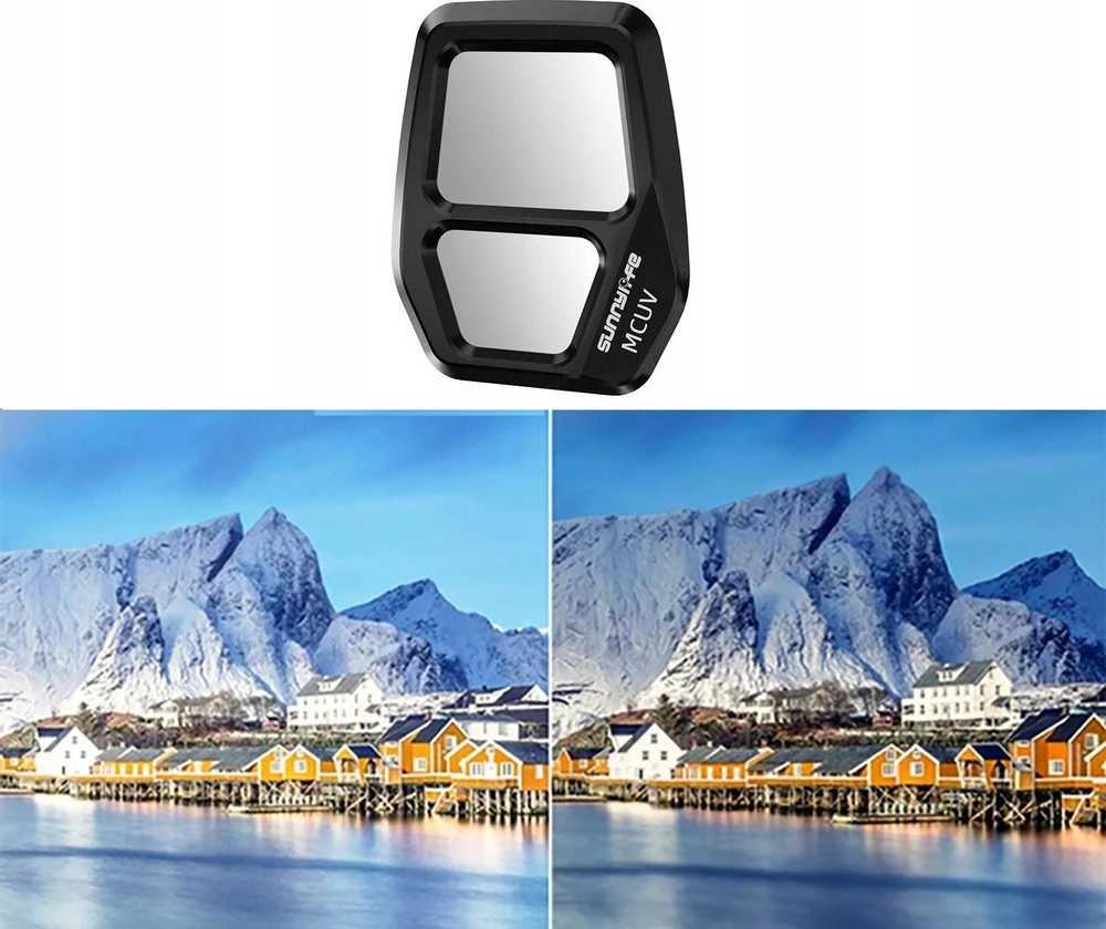 Sunnylife Filtras Ochronny Uv Mc Ultrafioletowy Do Drona Dji Air 3s 3 S + Futerał Dėklas / A3s-fi921-m