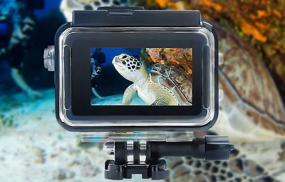Vandeniui atsparus dėklas su filtrais Sunnylife skirtas DJI Osmo Action 4/3