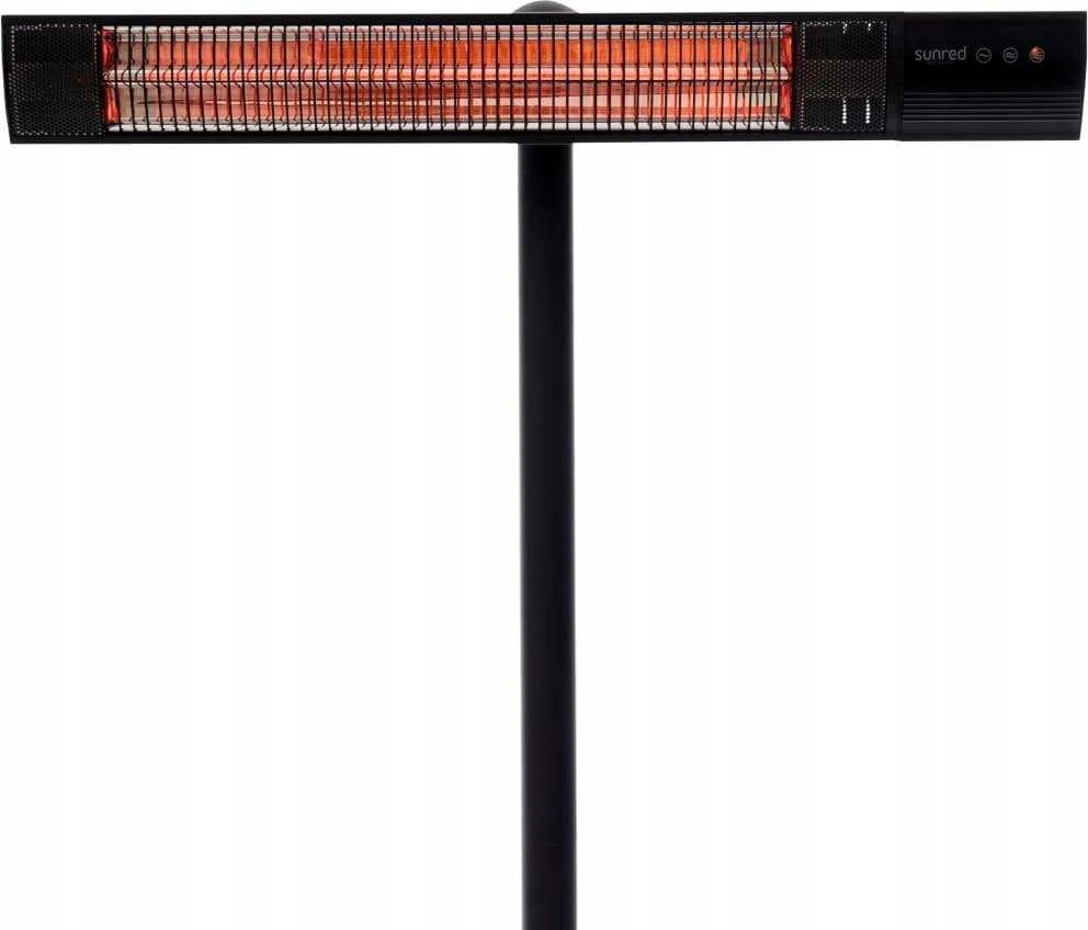 SUNRED | Šildytuvas | RD-DARK-25S, tamsiai stovintis | Infraraudonųjų spindulių | 2500 W | Juodas | IP55