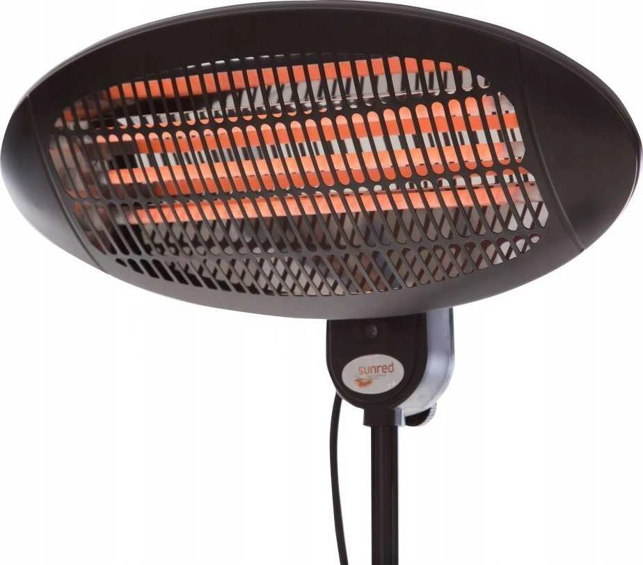 SUNRED pastatomas šildytuvas Elekra Quartz SMQ2000A, 2000 W, Juodas
