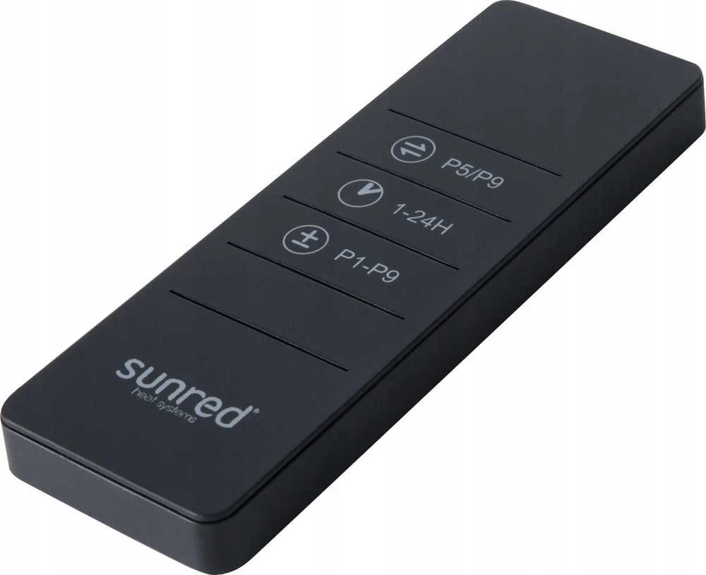 SUNRED | Šildytuvas | PRO25W-SMART, „Triangle Dark“ išmanioji siena | Infraraudonųjų spindulių | 2500 W | Juodas | IP55