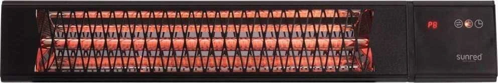 SUNRED | Šildytuvas | PRO25W-SMART, „Triangle Dark“ išmanioji siena | Infraraudonųjų spindulių | 2500 W | Juodas | IP55