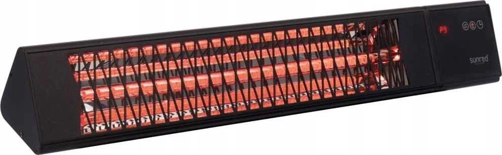 SUNRED | Šildytuvas | PRO25W-SMART, „Triangle Dark“ išmanioji siena | Infraraudonųjų spindulių | 2500 W | Juodas | IP55