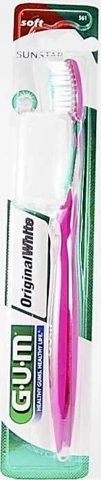 Original Baltas Soft Teeth Gum Cap dantų šepetėlis