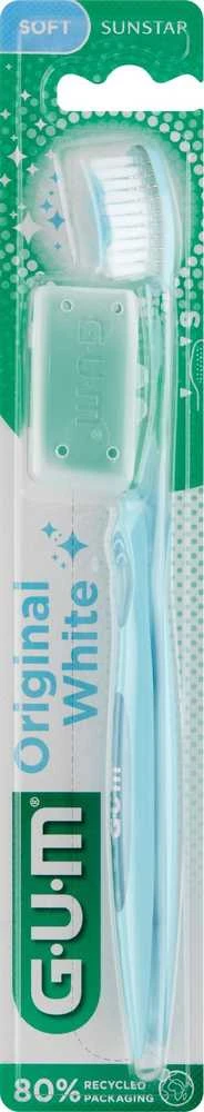 Original Baltas Soft Teeth Gum Cap dantų šepetėlis