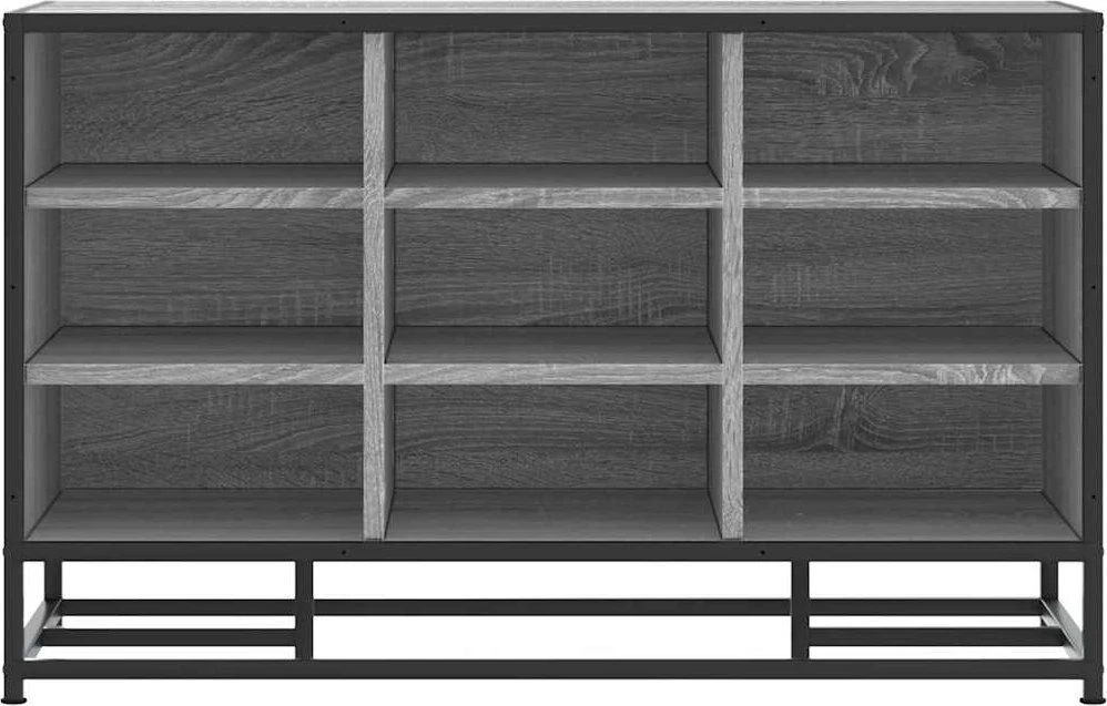 Batų suoliukas, pilka, 84x40x53,5 cm, mediena/metalas
