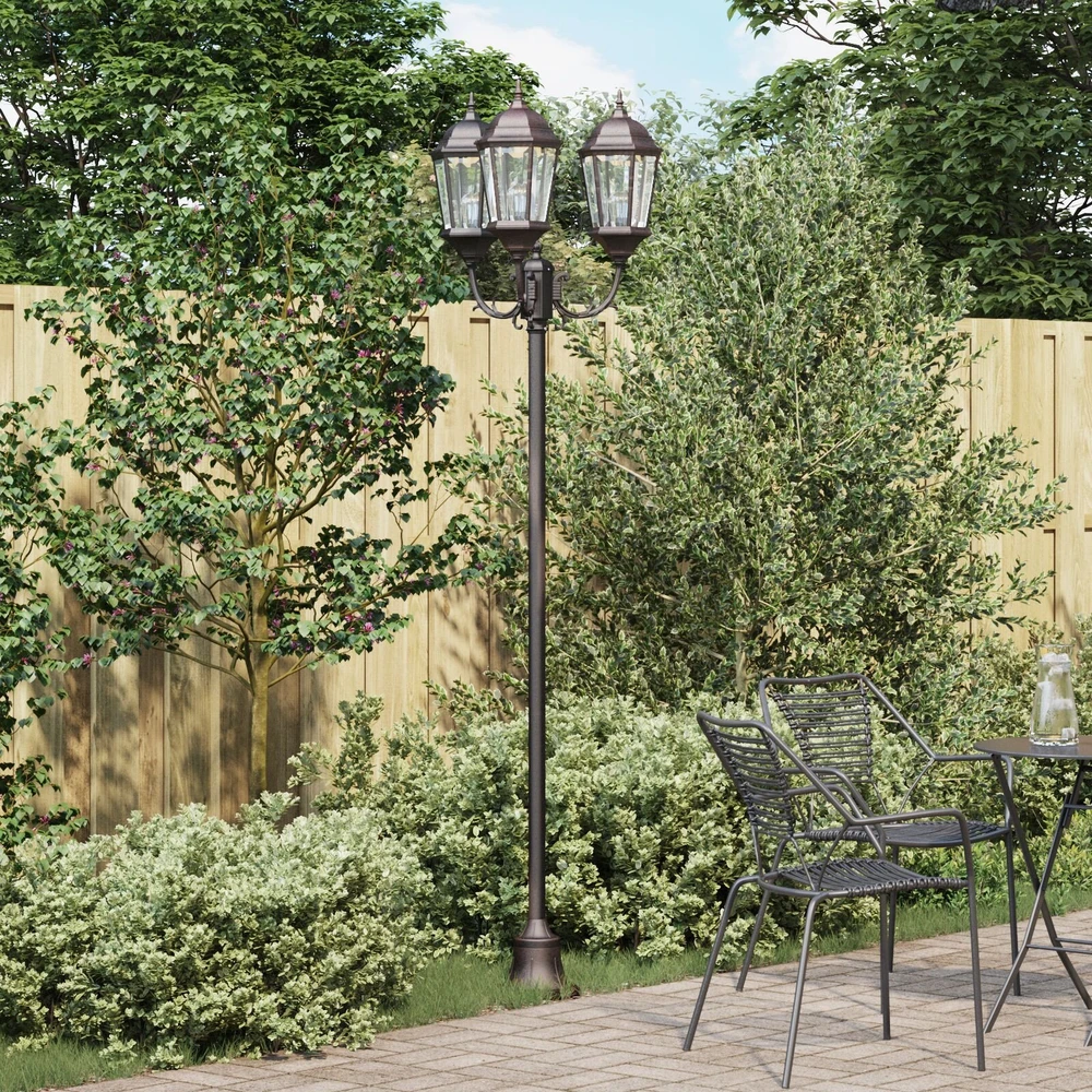 Sodo šviesa 57 x 49 x 241 cm Aliuminis ir stiklas