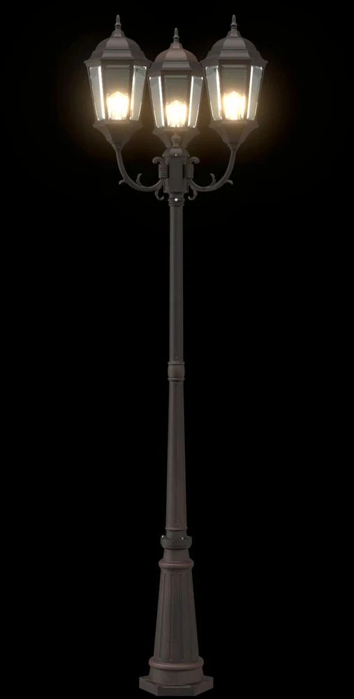 Sodo šviesa 61 x 53 x 235 cm Aliuminis ir stiklas