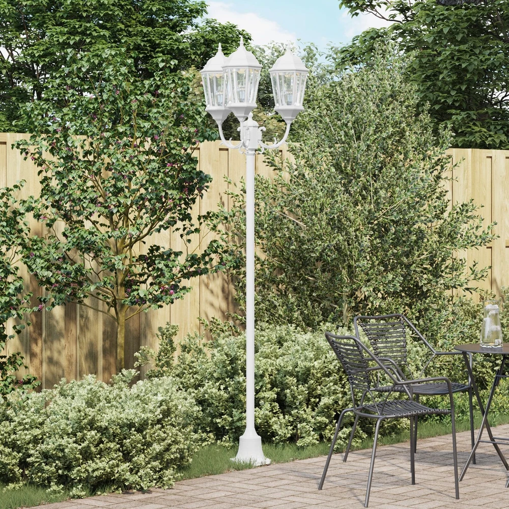 Sodo šviesa 57 x 49 x 241 cm Aliuminis ir stiklas