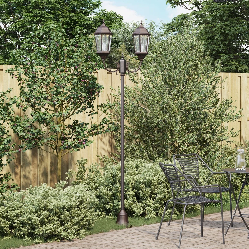 Sodo šviesa 68 x 20 x 235 cm Aliuminis ir stiklas
