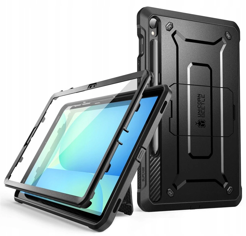 SUPCASE UNICORN BEETLE PRO GALAXY TAB S9 11.0 / S9 FE / S10 FE / S10 LITE 10.9 X710 / X716B / X510 / X516B / X520 / X526 / X400 / X406B Juodas