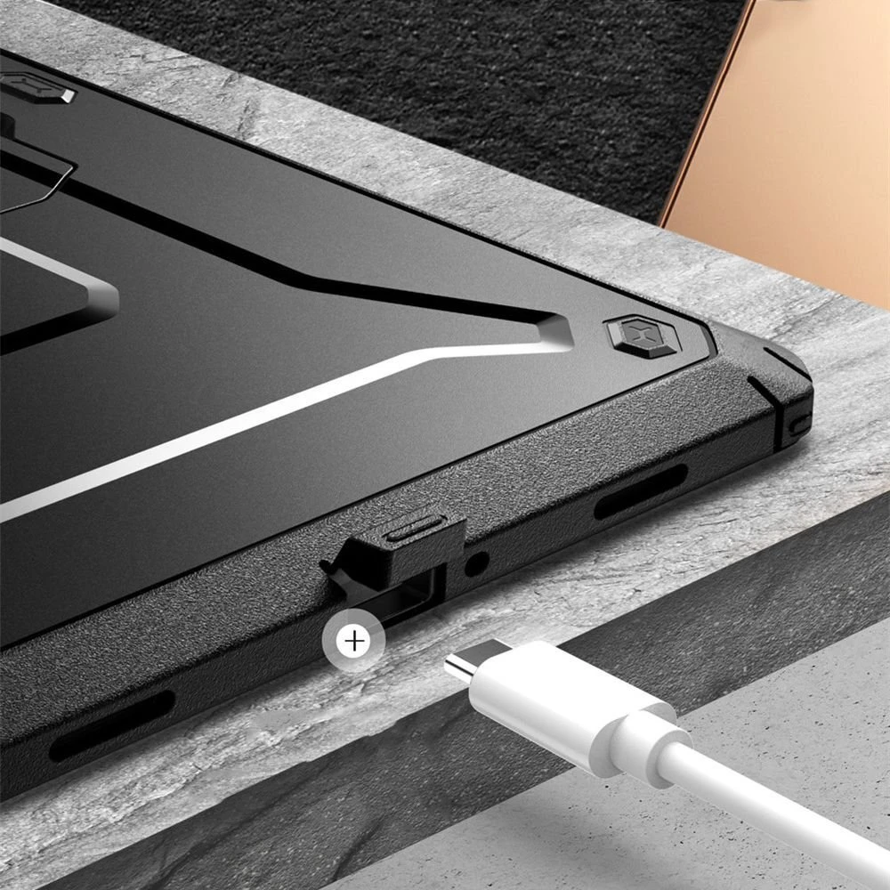 SUPCASE UNICORN BEETLE Pro Galaxy TAB A11 8.7 X133 / X135 juodos spalvos
