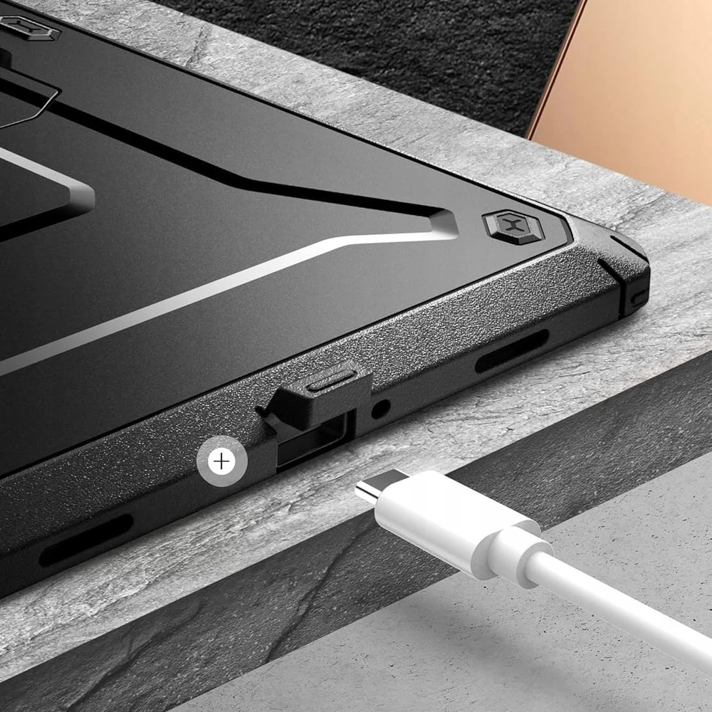 SupCase Unicorn Beetle Pro Samsung Galaxy Tab A11+ Plus 11.0 X230 / X235 / X236 dėklas juodos spalvos