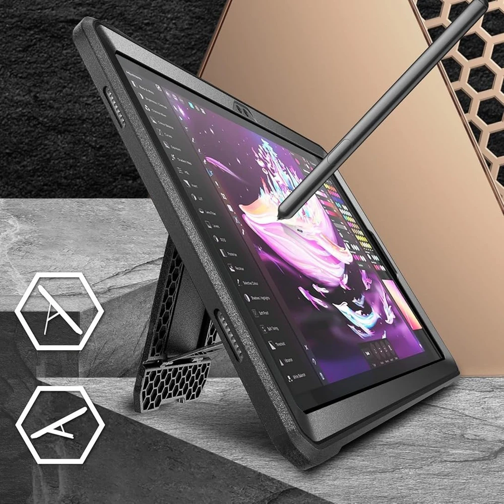 SupCase Unicorn Beetle Pro Samsung Galaxy Tab A11+ Plus 11.0 X230 / X235 / X236 dėklas juodos spalvos