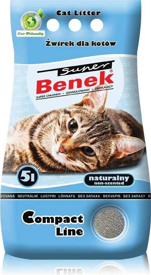 Certech Super Benek Compact Natural - kačių kraiko suspaudimas 5 l