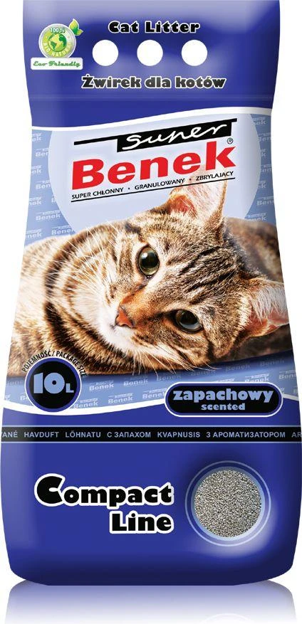 Kačių kraikas Super Benek Compact Morski 10 l