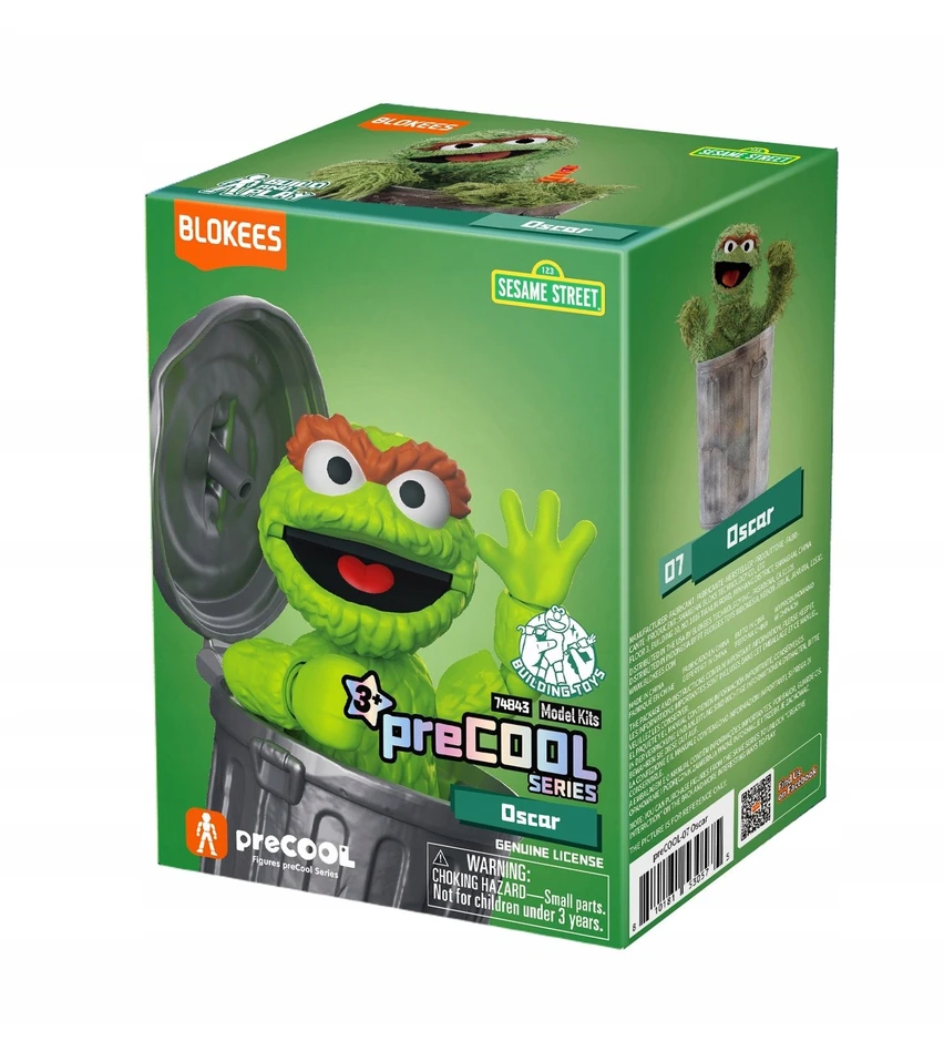 BLOKEES SESAME STREET FIGURES prieš ŠALDYMĄ S1 - OSKARAS