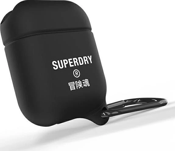 Dėklas SuperDry AirPods Cover Atsparus vandeniui juoda |juodas 41692