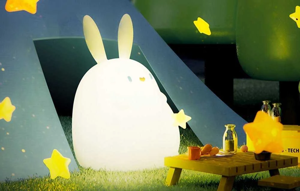 SuperFire RAB-02 Little Rabbit vaikų naktinė lemputė