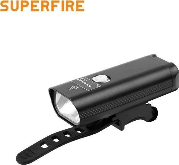 Dviračio žibintuvėlis Superfire GT-R1, 200lm, USB