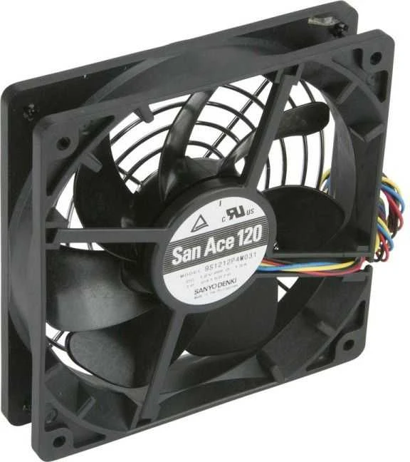 Supermicro PWM Fan Kompiuterio korpusui Ventiliatorius 12 cm Juoda