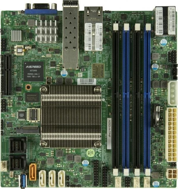 Pagrindinė plokštė SuperMicro Supermicro Mainboard A2SDi-H-TP4F (Intel Atom C3958 16C/16T) Bulk