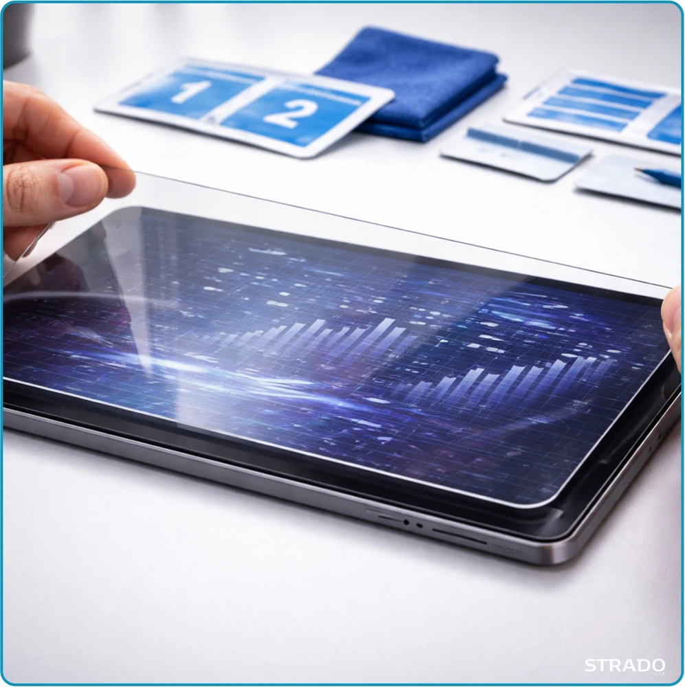 Strado-Tech grūdintas matinis stiklas Samsung Galaxy Tab A11 8.7 2025 / A9 2023 – ekrano apsauga 9H