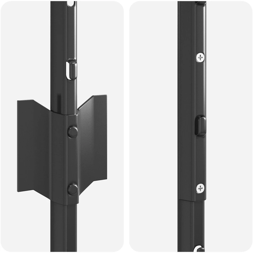 Įmontuotas tvoros stulpas 44 vnt. Pilka 200 cm