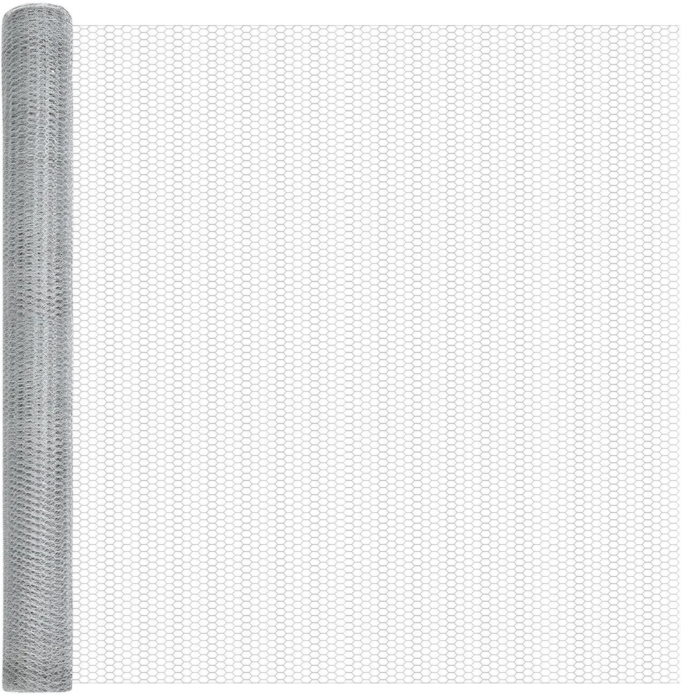 Hexagonal Fence with Post 10 x 1,5 m Galvanizuotas plienas