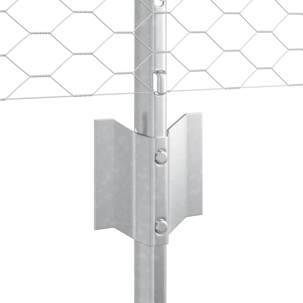 Hexagonal Fence with Post 25 x 0,4 m Galvanizuotas plienas