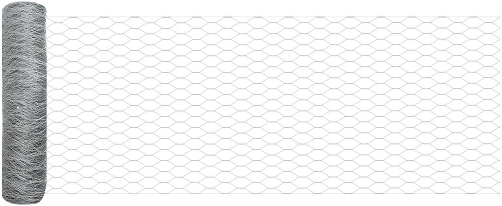 Hexagonal Fence with Post 25 x 0,4 m Galvanizuotas plienas