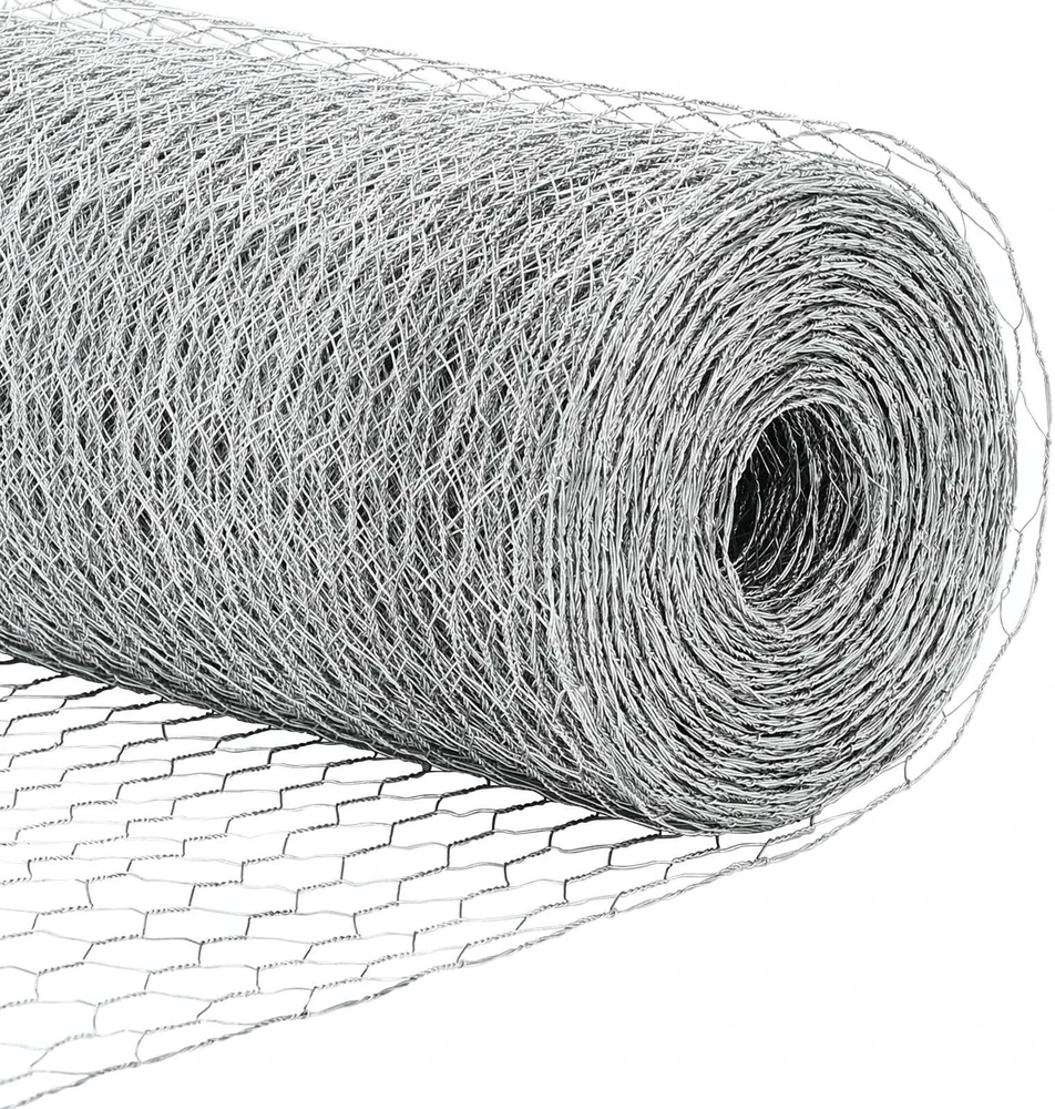 Hexagonal Fence with Post 25 x 0,4 m Galvanizuotas plienas
