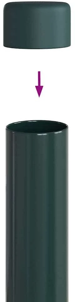 Tvorelės stulpas 12 vnt. Žalia 90 cm