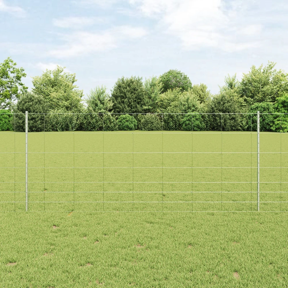 Lauko laukinė tvora su stulpais 100 x 1 m Galvanizuotas plienas