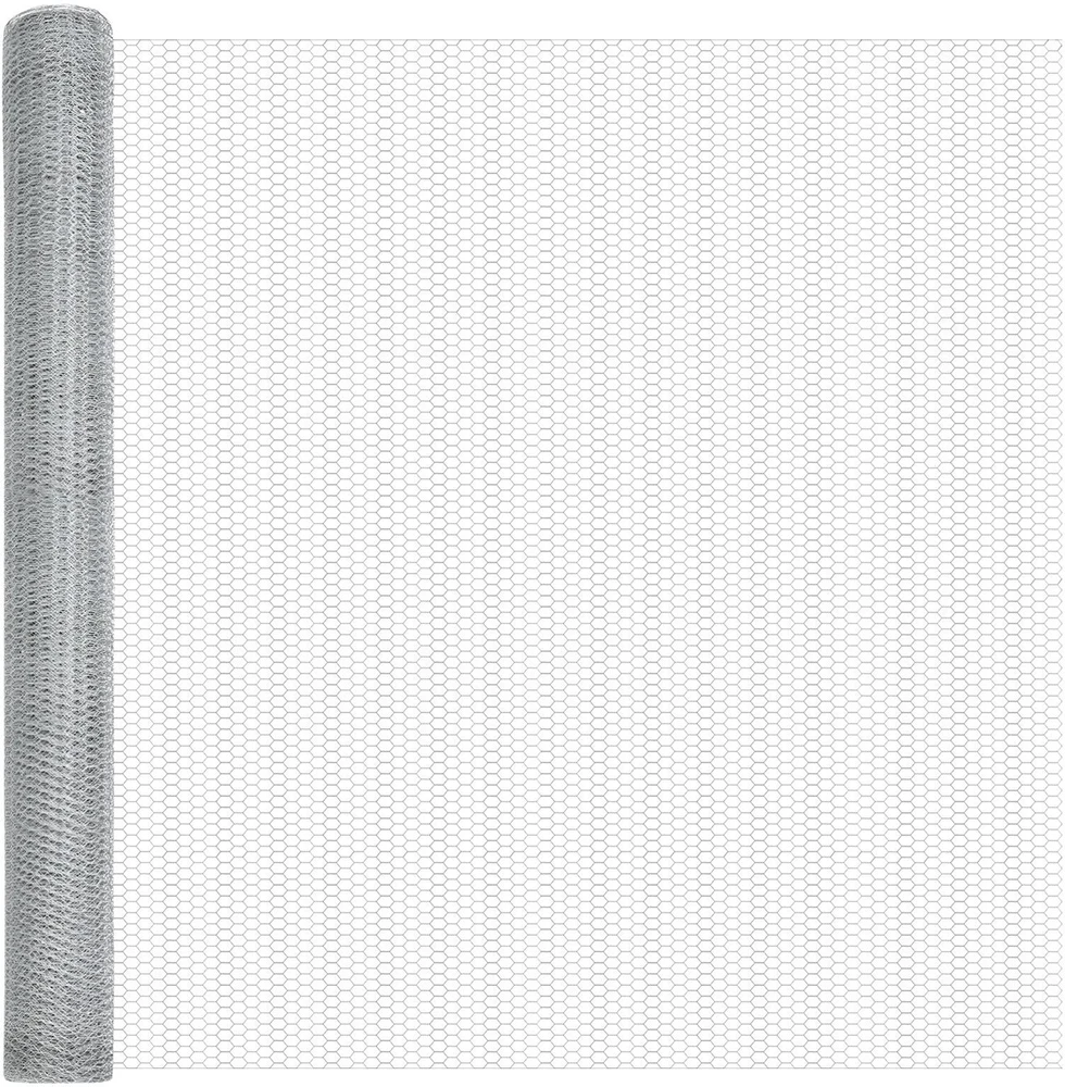 Hexagonal Fence with Post 50 x 1,6 m Galvanizuotas plienas