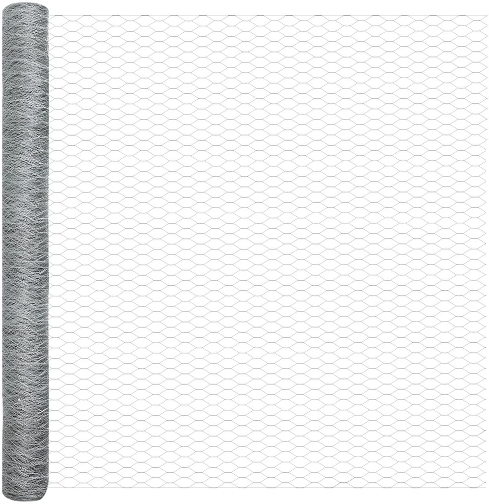 Hexagonal Fence with Post 50 x 1,6 m Galvanizuotas plienas